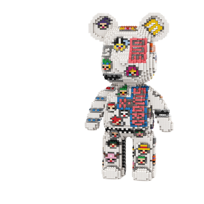 Large Bear & Rabbit Building Block Figures