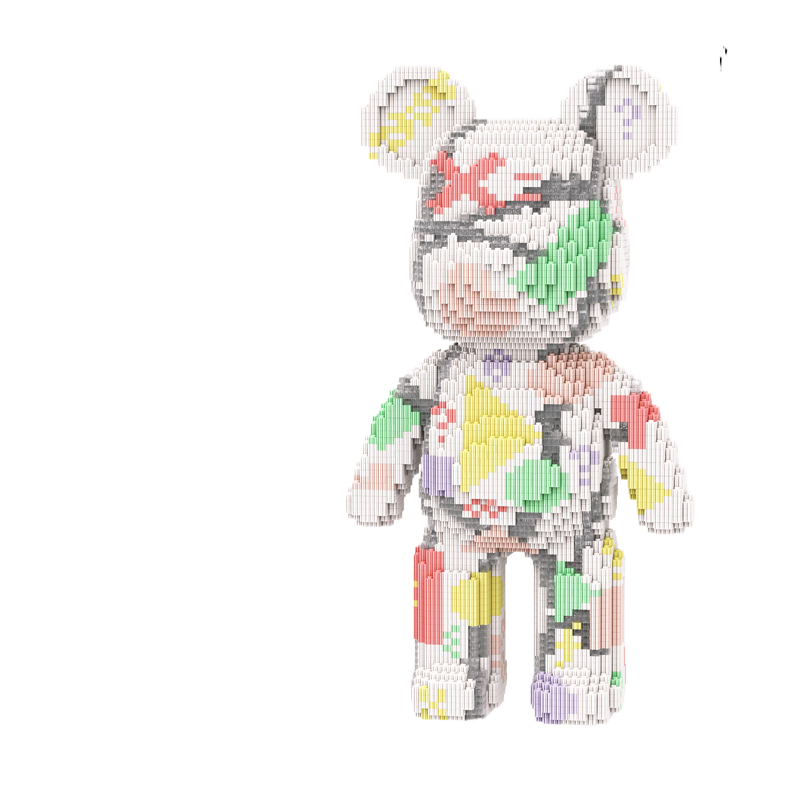 Large Bear & Rabbit Building Block Figures