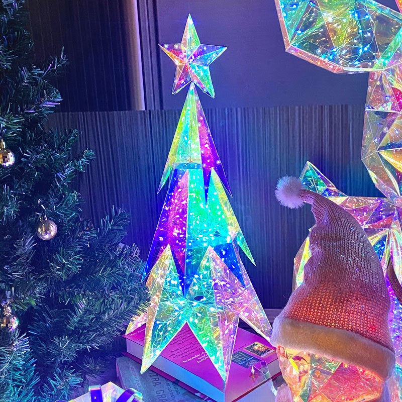 Weihnachtsfiguren Reh, Schneemann und Baum